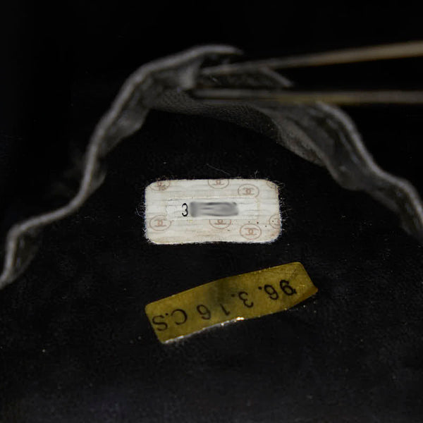 シャネル デカココマーク バニティバッグ ブラック キャビアスキン レディース CHANEL 【中古】