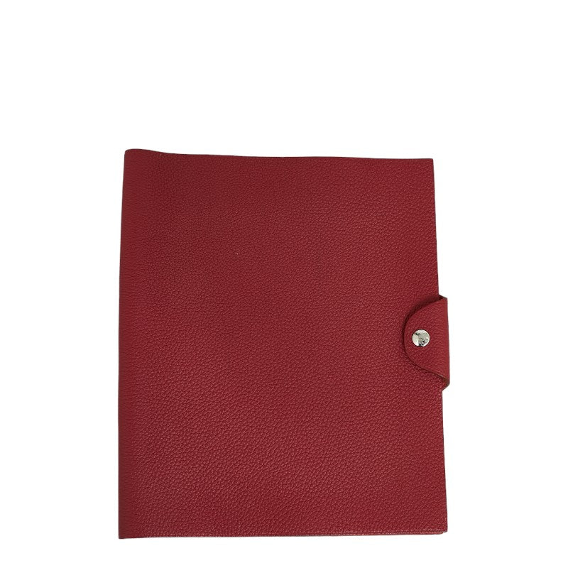 エルメス ユリスMM 手帳カバー ブックカバー ボルドー ワインレッド トゴ レディース HERMES 【中古】