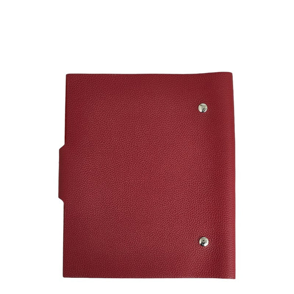 エルメス ユリスMM 手帳カバー ブックカバー ボルドー ワインレッド トゴ レディース HERMES 【中古】