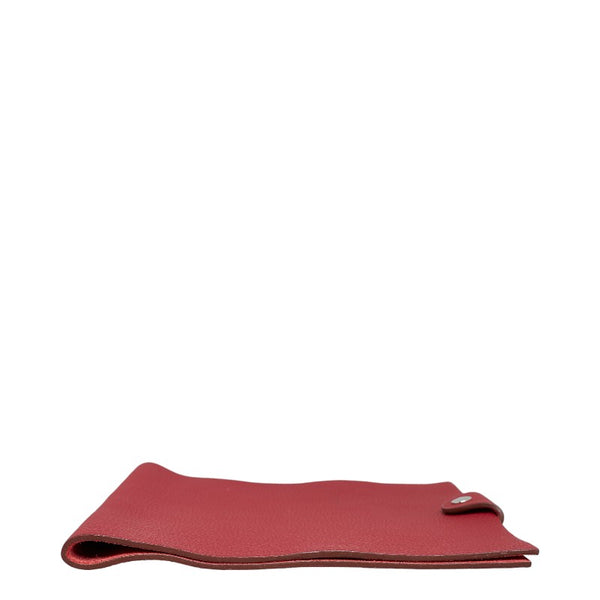 エルメス ユリスMM 手帳カバー ブックカバー ボルドー ワインレッド トゴ レディース HERMES 【中古】