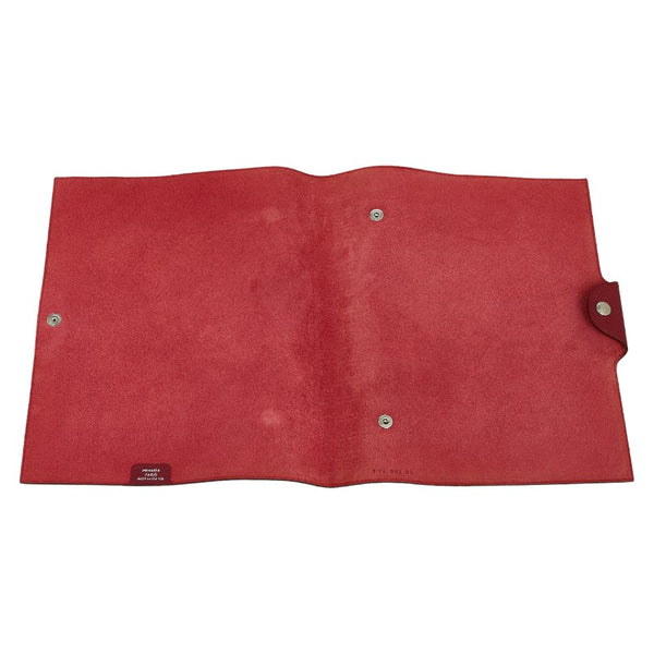 エルメス ユリスMM 手帳カバー ブックカバー ボルドー ワインレッド トゴ レディース HERMES 【中古】