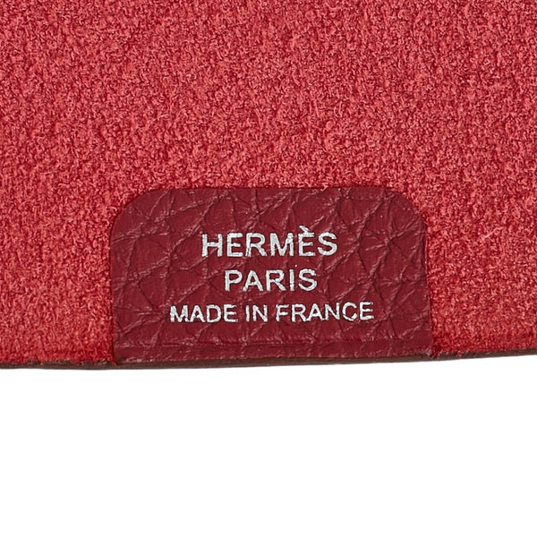 エルメス ユリスMM 手帳カバー ブックカバー ボルドー ワインレッド トゴ レディース HERMES 【中古】