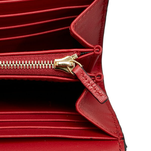 グッチ チェーン ウォレット 長財布 453506 ベージュ パイソン レザー レディース GUCCI 【中古】