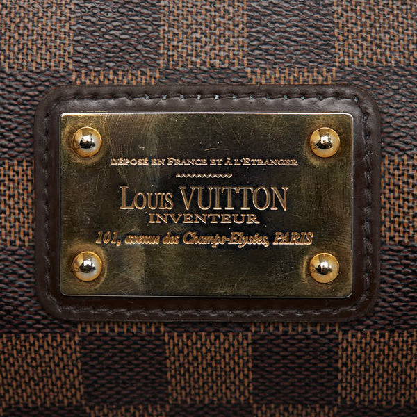ルイ ヴィトン ダミエ エヴァ チェーン ハンドバッグ ショルダーバッグ 2WAY N55213 ブラウン PVC レザー レディース LOUIS VUITTON 【中古】