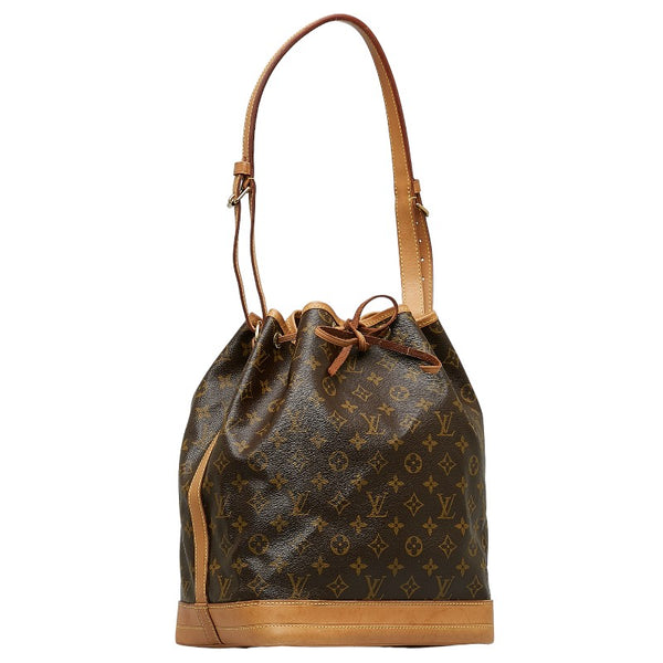 ルイ ヴィトン モノグラム ノエ ショルダーバッグ M42224 ブラウン PVC レザー レディース LOUIS VUITTON 【中古】
