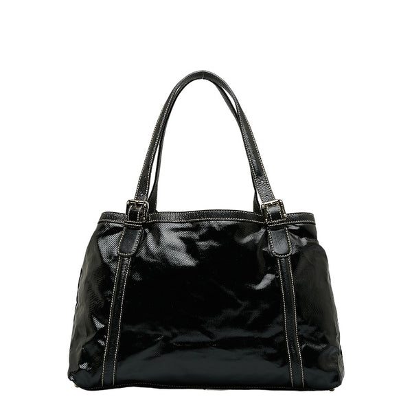 グッチ ニューブリッド ダブルG シェリー トートバッグ ショルダーバッグ 162094 ブラック マルチカラー パテントレザー レザー レディース GUCCI 【中古】