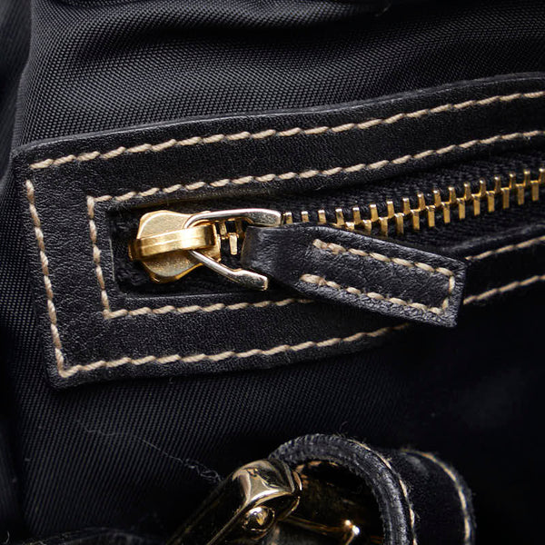 グッチ ニューブリッド ダブルG シェリー トートバッグ ショルダーバッグ 162094 ブラック マルチカラー パテントレザー レザー レディース GUCCI 【中古】