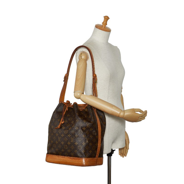 ルイ ヴィトン モノグラム ノエ ショルダーバッグ M42224 ブラウン PVC レザー レディース LOUIS VUITTON 【中古】