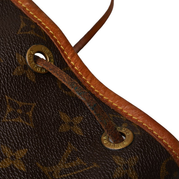 ルイ ヴィトン モノグラム ノエ ショルダーバッグ M42224 ブラウン PVC レザー レディース LOUIS VUITTON 【中古】
