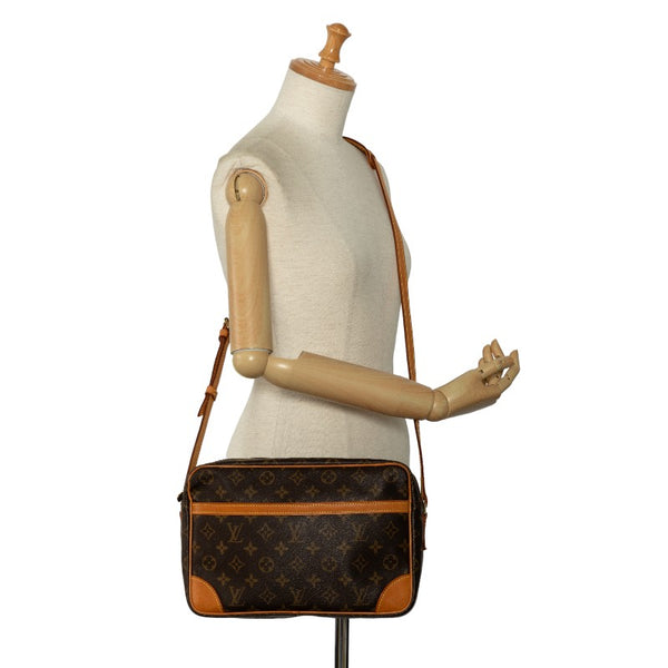 ルイ ヴィトン モノグラム トロカデロ30 斜め掛け ショルダーバッグ M51272 ブラウン PVC レザー レディース LOUIS VUITTON 【中古】