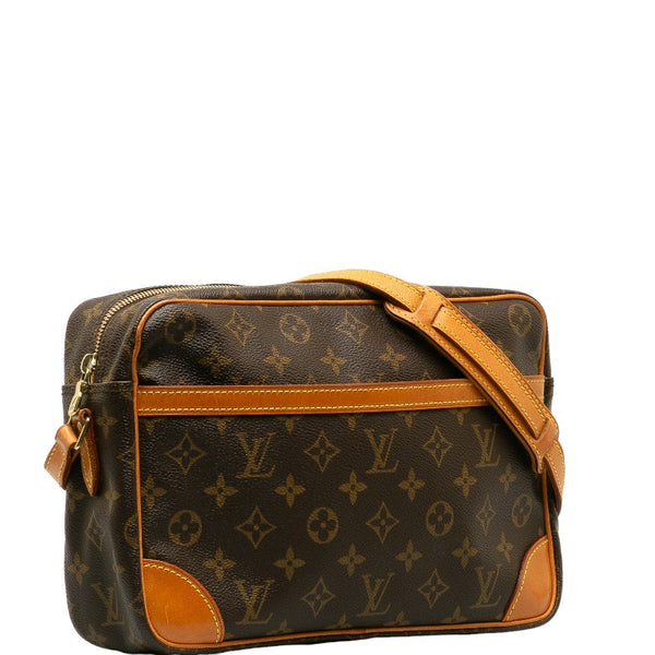 ルイ ヴィトン モノグラム トロカデロ30 斜め掛け ショルダーバッグ M51272 ブラウン PVC レザー レディース LOUIS VUITTON 【中古】