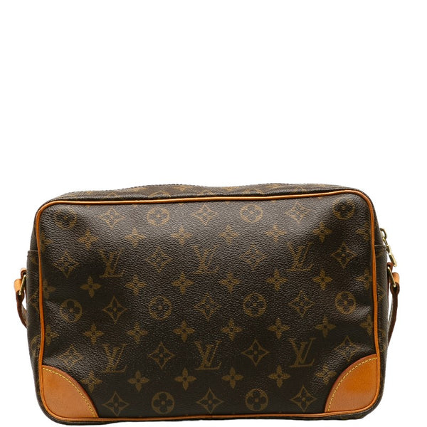 ルイ ヴィトン モノグラム トロカデロ30 斜め掛け ショルダーバッグ M51272 ブラウン PVC レザー レディース LOUIS VUITTON 【中古】