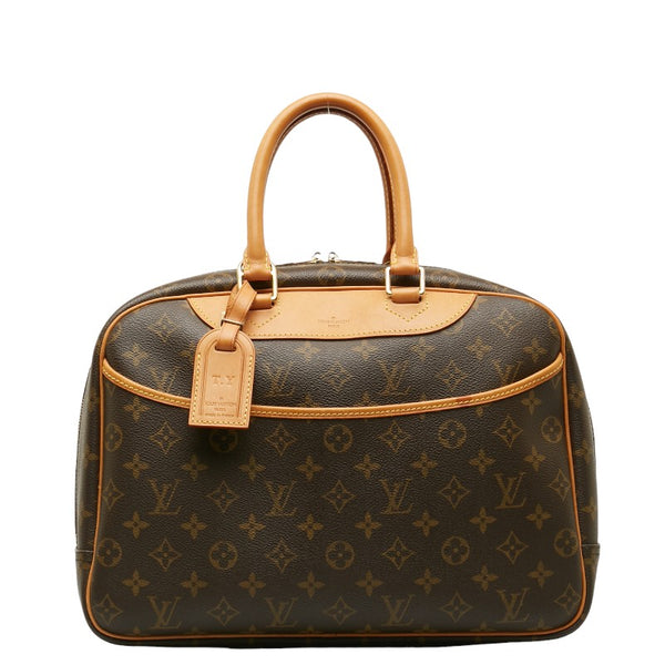 ルイ ヴィトン モノグラム ドーヴィル ハンドバッグ M47270 ブラウン PVC レザー レディース LOUIS VUITTON 【中古】