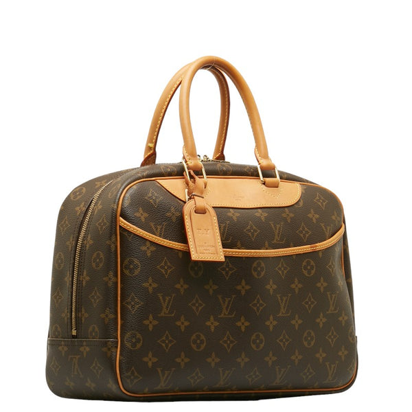 ルイ ヴィトン モノグラム ドーヴィル ハンドバッグ M47270 ブラウン PVC レザー レディース LOUIS VUITTON 【中古】