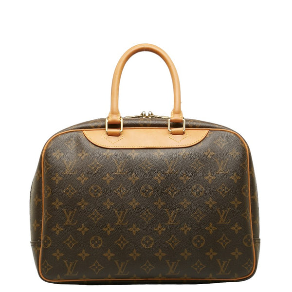 ルイ ヴィトン モノグラム ドーヴィル ハンドバッグ M47270 ブラウン PVC レザー レディース LOUIS VUITTON 【中古】