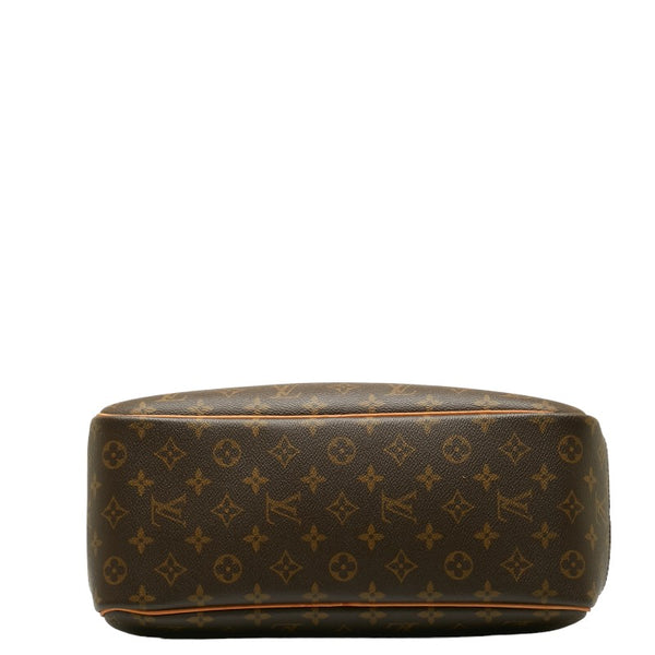 ルイ ヴィトン モノグラム ドーヴィル ハンドバッグ M47270 ブラウン PVC レザー レディース LOUIS VUITTON 【中古】