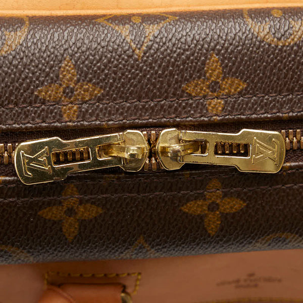 ルイ ヴィトン モノグラム ドーヴィル ハンドバッグ M47270 ブラウン PVC レザー レディース LOUIS VUITTON 【中古】