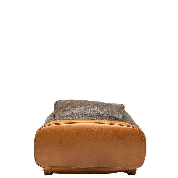 ルイ ヴィトン モノグラム モンスリGM リュック バックパック M51135 ブラウン PVC レザー レディース LOUIS VUITTON 【中古】