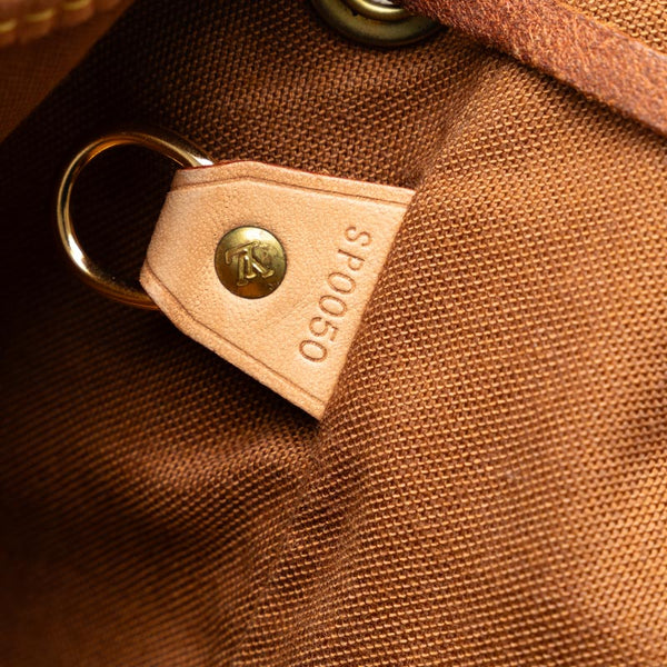 ルイ ヴィトン モノグラム モンスリGM リュック バックパック M51135 ブラウン PVC レザー レディース LOUIS VUITTON 【中古】