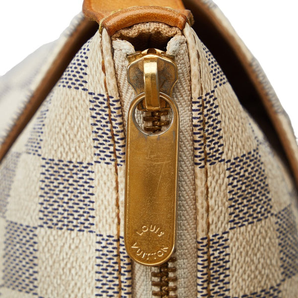 ルイ ヴィトン ダミエ アズール トータリーPM トートバッグ N41280 ホワイト PVC レザー レディース LOUIS VUITTON 【中古】