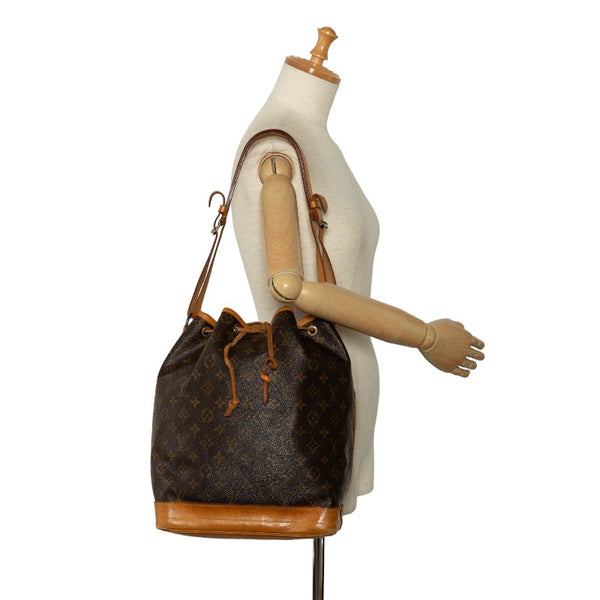 ルイ ヴィトン モノグラム ノエ ショルダーバッグ M42224 ブラウン PVC レザー レディース LOUIS VUITTON 【中古】