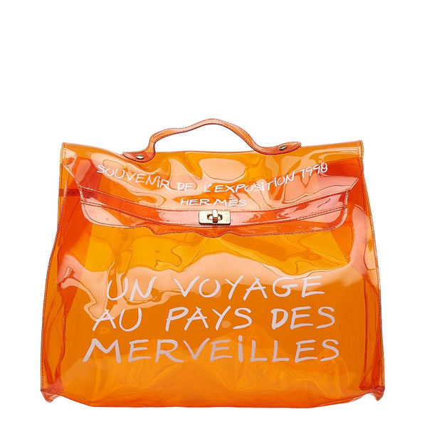 エルメス 1998 ビニールケリー ハンドバッグ オレンジ ビニール レディース HERMES 【中古】