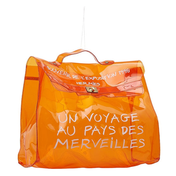 エルメス 1998 ビニールケリー ハンドバッグ オレンジ ビニール レディース HERMES 【中古】