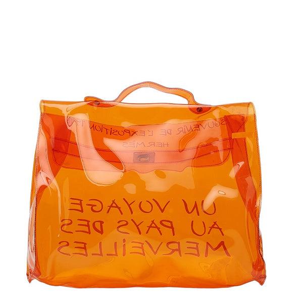 エルメス 1998 ビニールケリー ハンドバッグ オレンジ ビニール レディース HERMES 【中古】