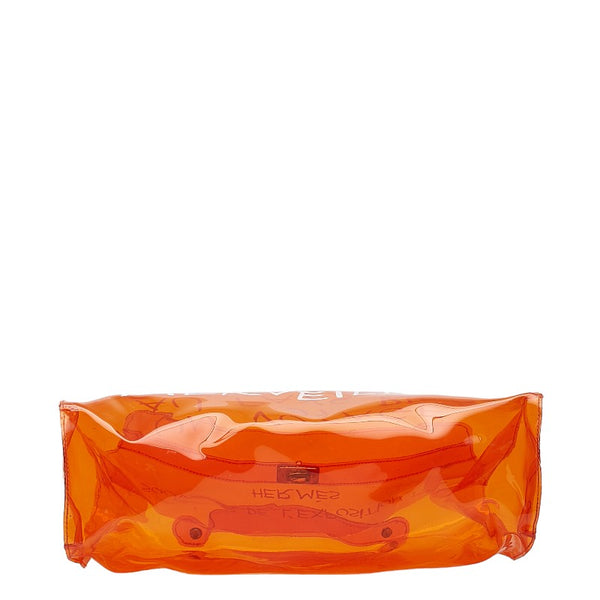 エルメス 1998 ビニールケリー ハンドバッグ オレンジ ビニール レディース HERMES 【中古】