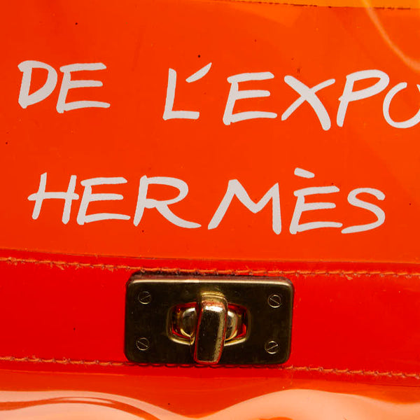 エルメス 1998 ビニールケリー ハンドバッグ オレンジ ビニール レディース HERMES 【中古】