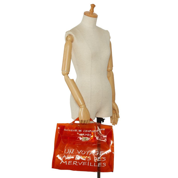 エルメス 1998 ビニールケリー ハンドバッグ オレンジ ビニール レディース HERMES 【中古】