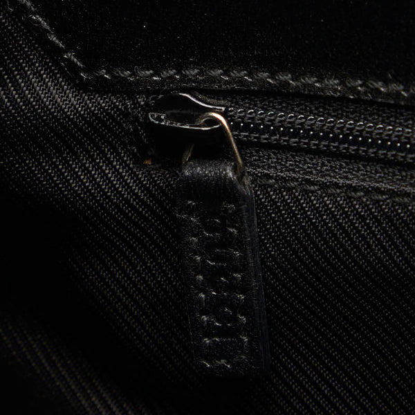 グッチ GGキャンバス ジャッキー ハンドバッグ ショルダーバッグ 002 1067 ブラック キャンバス レザー レディース GUCCI 【中古】