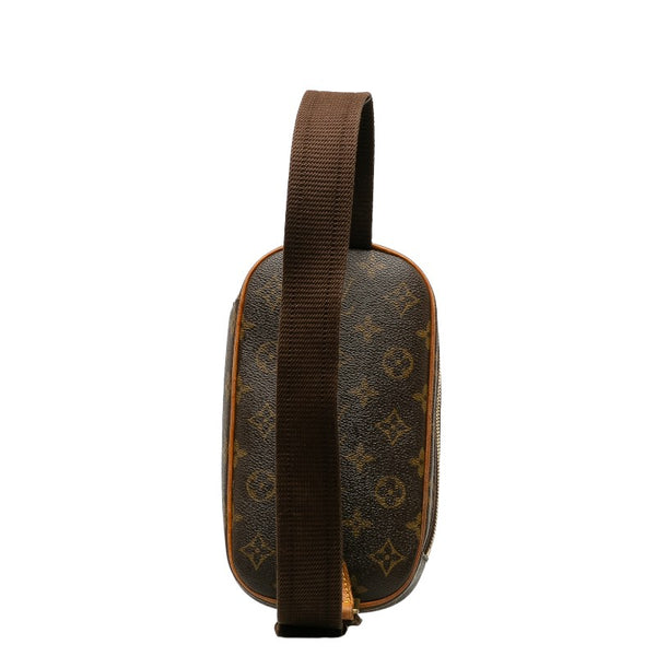 ルイ ヴィトン モノグラム ポシェットガンジュ ボディバッグ ウエストバッグ M51870 ブラウン PVC レザー メンズ LOUIS VUITTON 【中古】