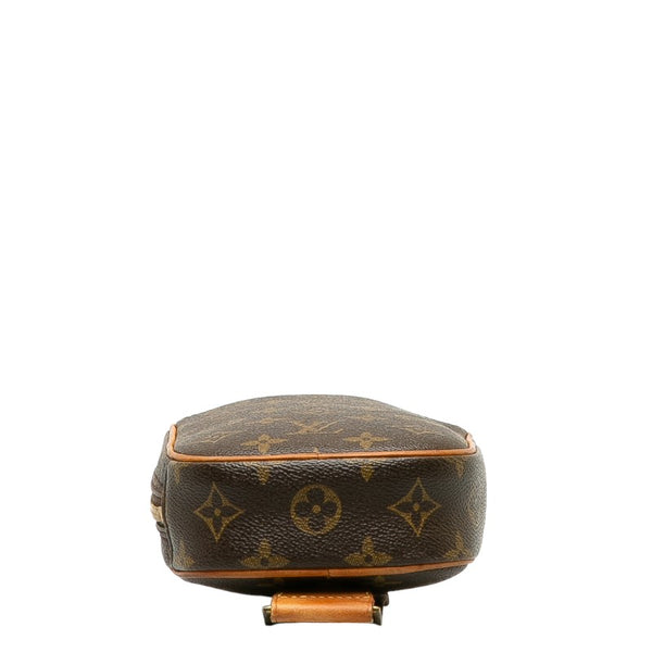 ルイ ヴィトン モノグラム ポシェットガンジュ ボディバッグ ウエストバッグ M51870 ブラウン PVC レザー メンズ LOUIS VUITTON 【中古】