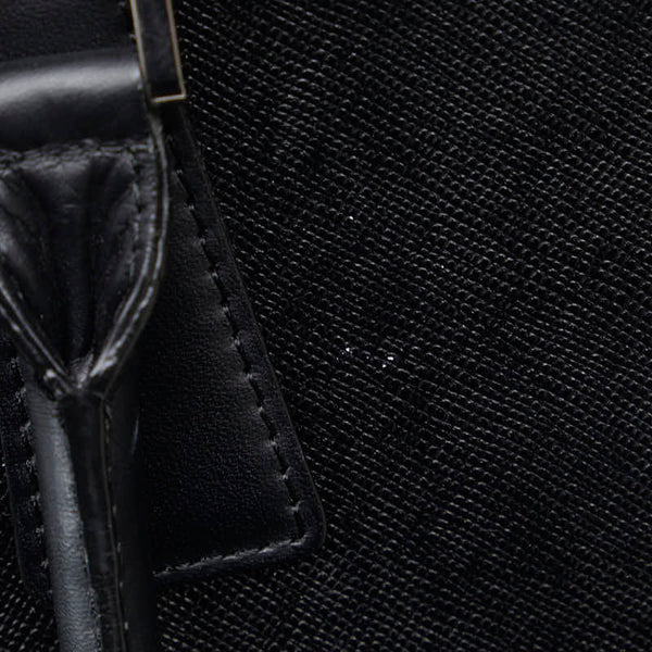 バーバリー ノバチェック ハンドバッグ トートバッグ ブラック レザー レディース BURBERRY 【中古】
