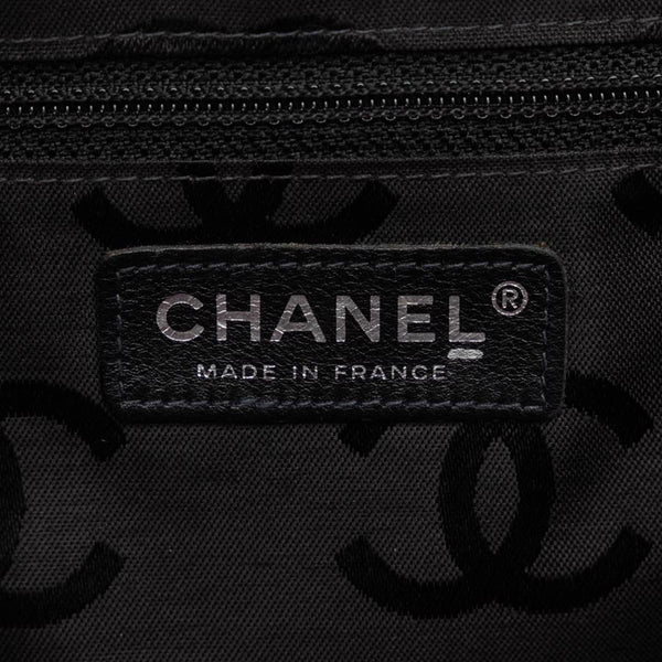 シャネル カンボンライン ココマーク ボーリングバッグ ショルダーバッグ ピンク ブラック レザー レディース CHANEL 【中古】