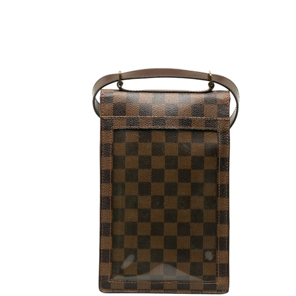 ルイ ヴィトン ダミエ ポートベロー 斜め掛け ショルダーバッグ N45271 ブラウン PVC レザー レディース LOUIS VUITTON 【中古】