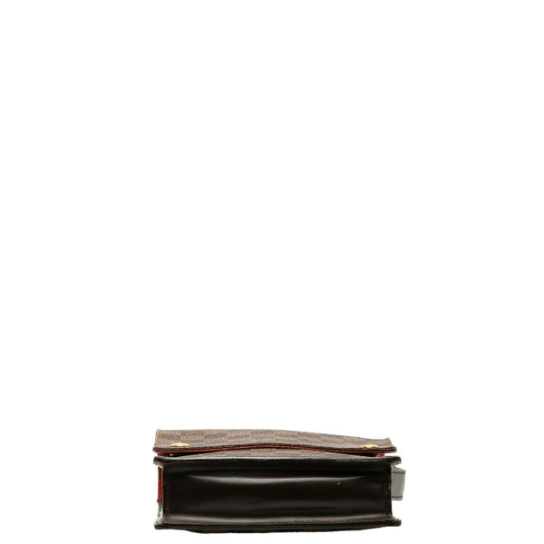 ルイ ヴィトン ダミエ ポートベロー 斜め掛け ショルダーバッグ N45271 ブラウン PVC レザー レディース LOUIS VUITTON 【中古】