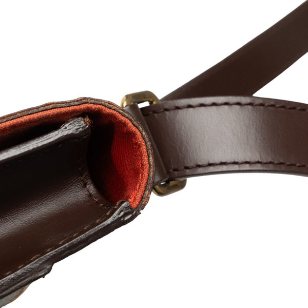 ルイ ヴィトン ダミエ ポートベロー 斜め掛け ショルダーバッグ N45271 ブラウン PVC レザー レディース LOUIS VUITTON 【中古】