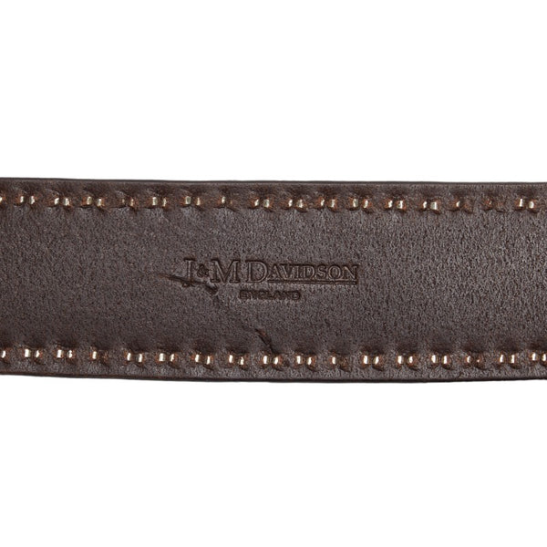ジェイアンドエムデヴィッドソン スタッズ ベルト 30/75 ブラウン シルバー レザー レディース J&M Davidson 【中古】