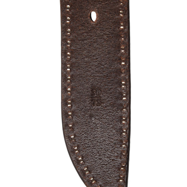 ジェイアンドエムデヴィッドソン スタッズ ベルト 30/75 ブラウン シルバー レザー レディース J&M Davidson 【中古】