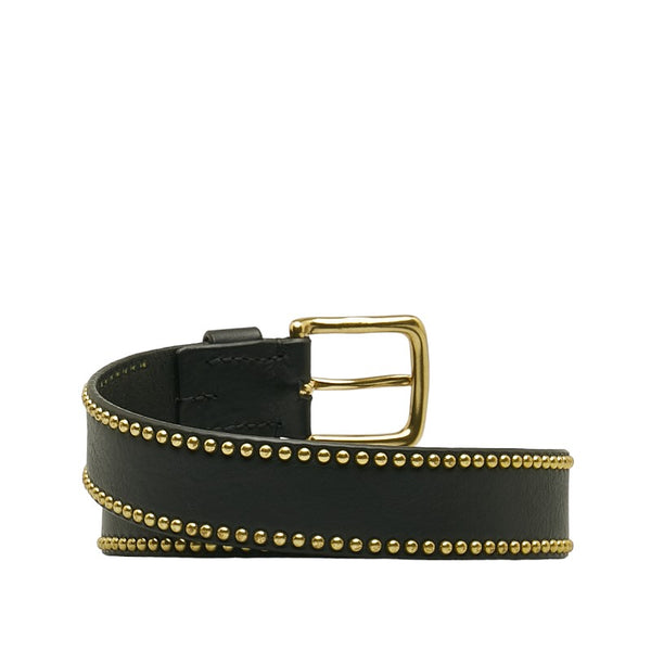 ジェイアンドエムデヴィッドソン スタッズ ベルト 32/80 ブラック レザー メンズ J&M Davidson 【中古】