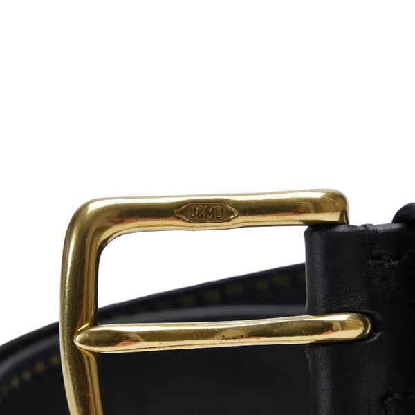 ジェイアンドエムデヴィッドソン スタッズ ベルト 32/80 ブラック レザー メンズ J&M Davidson 【中古】