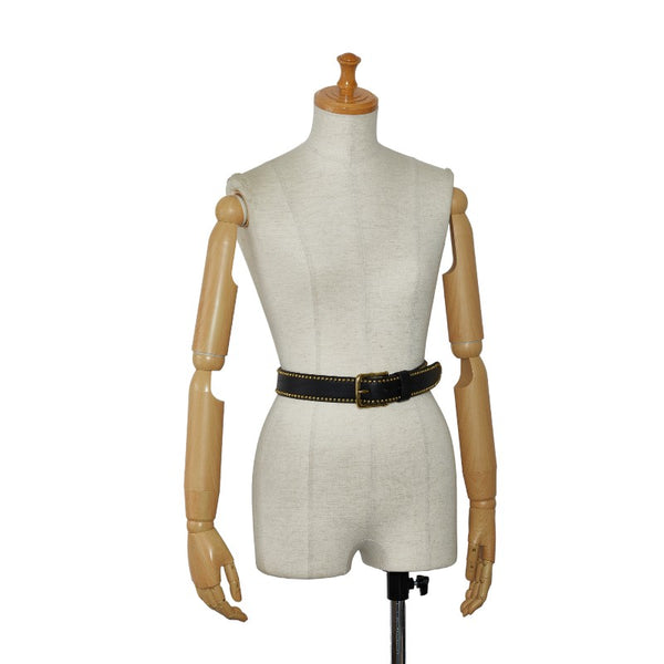 ジェイアンドエムデヴィッドソン スタッズ ベルト 32/80 ブラック レザー メンズ J&M Davidson 【中古】