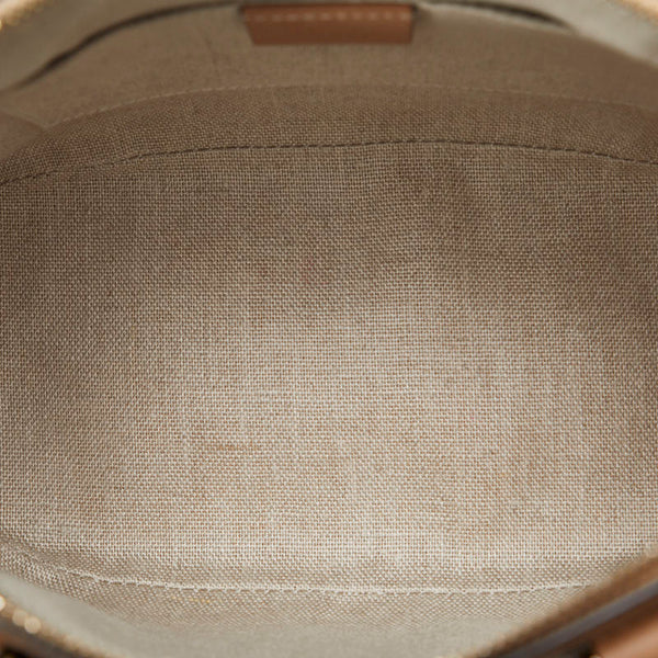 グッチ マイクロ グッチシマ ハンドバッグ ショルダーバッグ 2WAY 449654 ベージュ レザー レディース GUCCI 【中古】