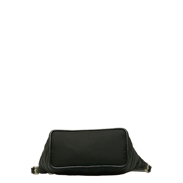 プラダ ポーチ ミニハンドバッグ BR1268 ブラック ナイロン レディース PRADA 【中古】