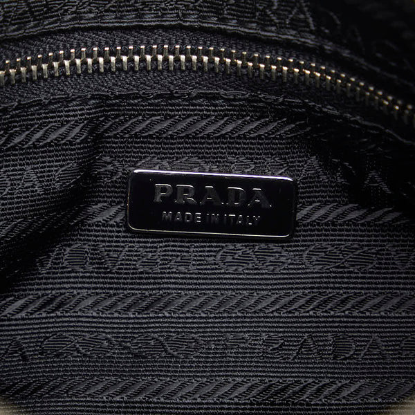 プラダ ポーチ ミニハンドバッグ BR1268 ブラック ナイロン レディース PRADA 【中古】
