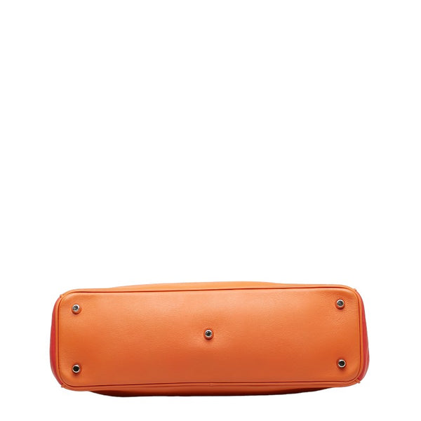 ディオール ディオリッシモ バイカラー ハンドバッグ ショルダーバッグ 2WAY オレンジ ピンク レザー レディース Dior 【中古】