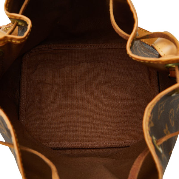 ルイ ヴィトン モノグラム プチノエ  ショルダーバッグ M42226 ブラウン PVC レザー レディース LOUIS VUITTON 【中古】