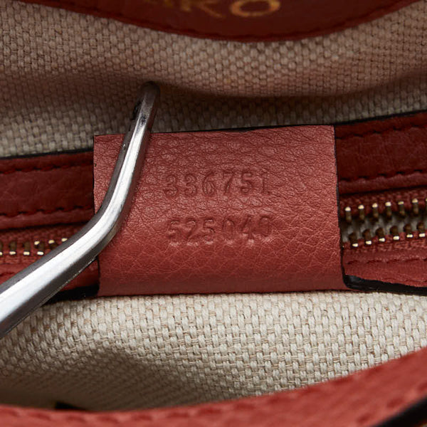 グッチ ソーホー インターロッキングＧ ハンドバッグ ショルダーバッグ２WAY 336751 サーモンピンク レザー レディース GUCCI 【中古】